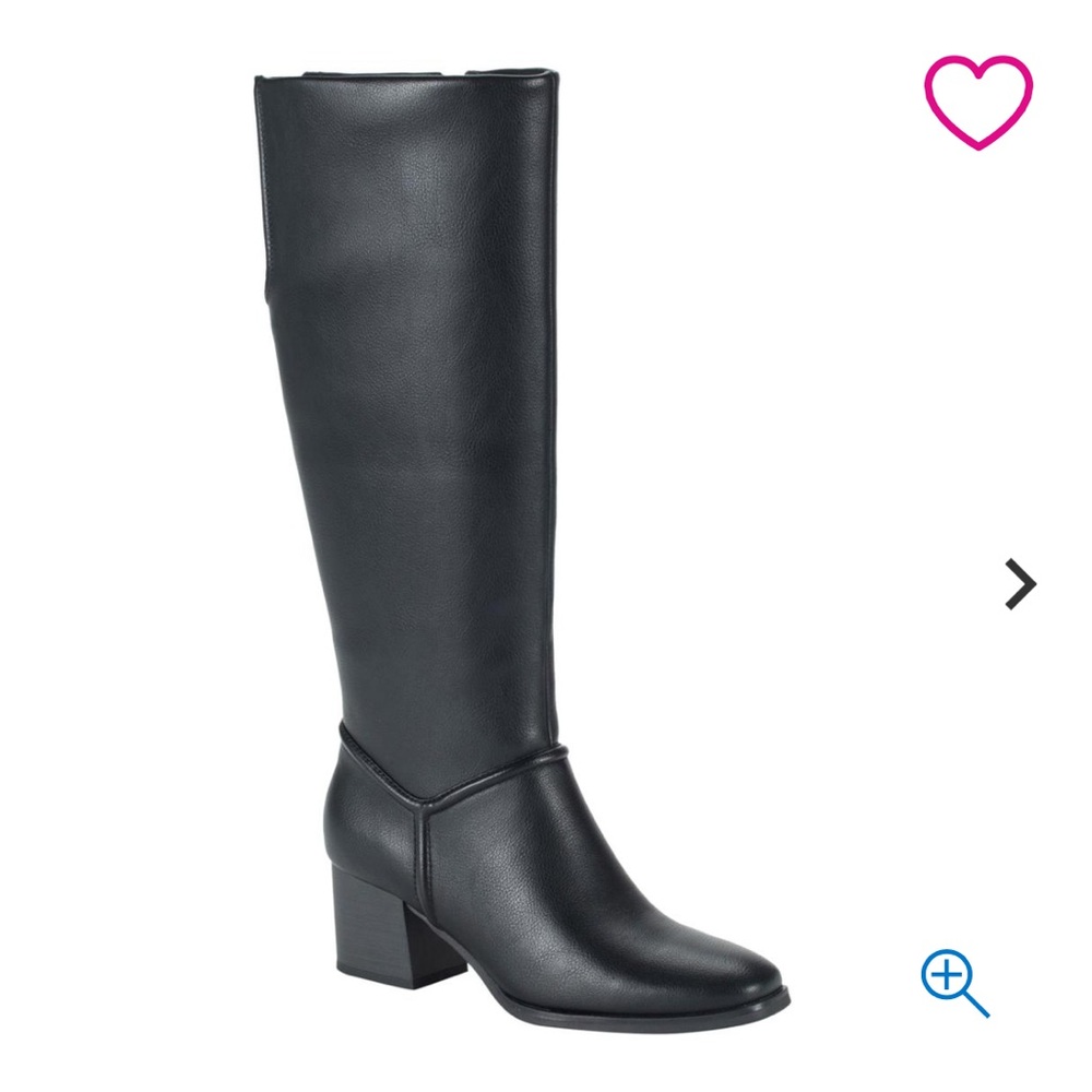 Baretraps Thalia Black Heeled Boots with Chunky Heel Size 7 BRAND NEW